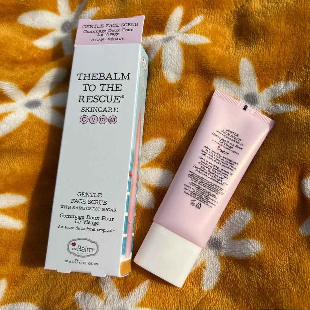 New NIB theBalm Rainforest Sugar Gentle Face Scrub To The Rescue Skincare